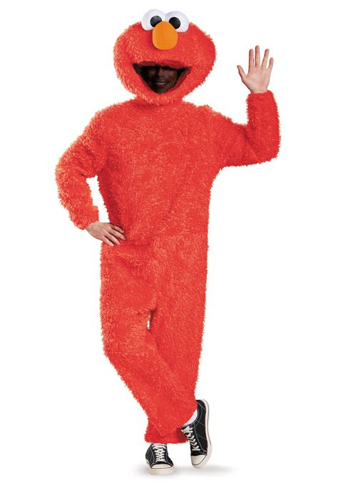 Adult elmo suit - FUN ELMO UNION SUIT - This toddler Elmo union suit, will fit both boys and girls. This costume union suit has a hood, front zip zipper, Elmo's orange nose, and big eyes on the hood as 3D features, ribbed cuffed fabric at the wrist and ankles so you can wear them with your favorite pair of shoes, socks, or slippers